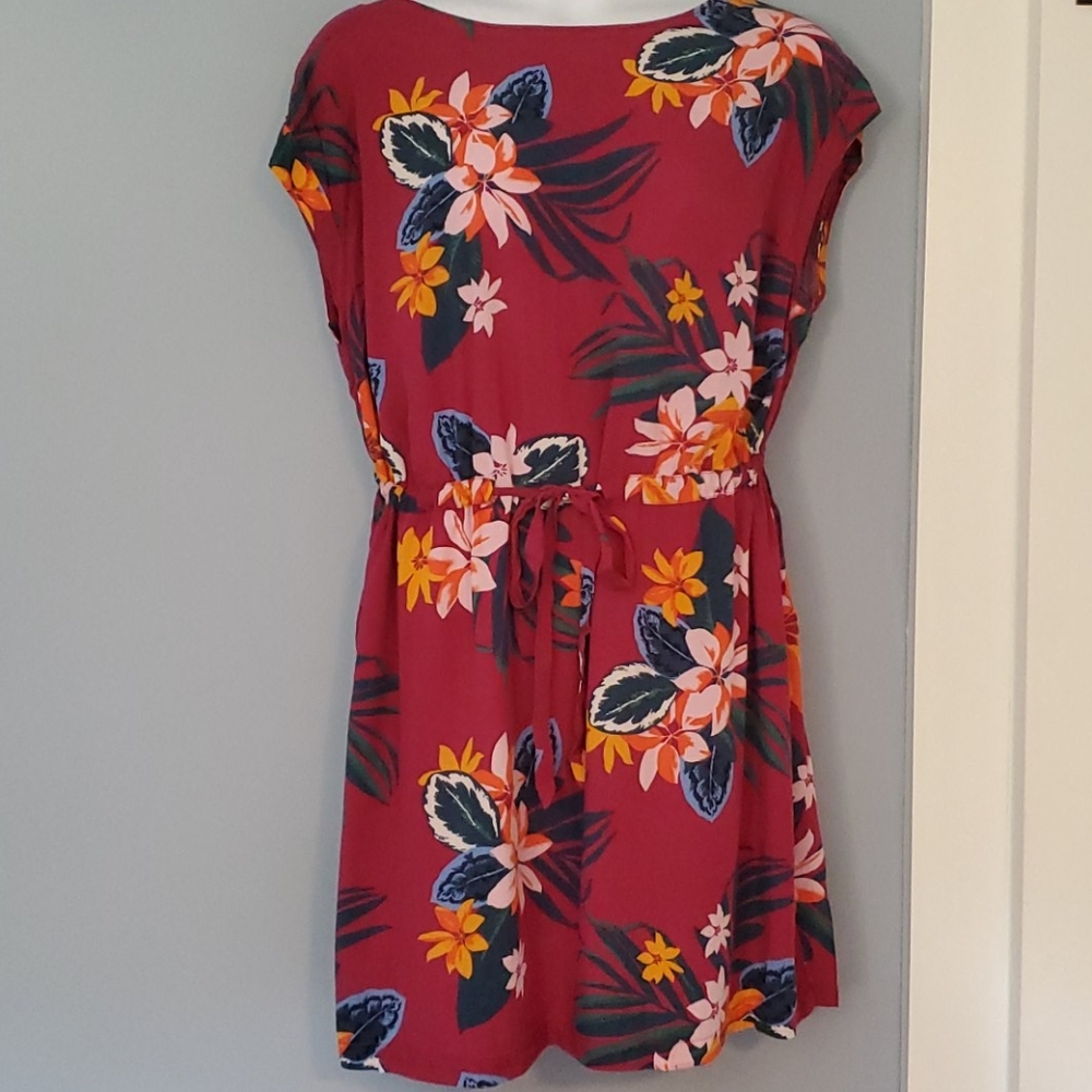 Tropical Print Dress
